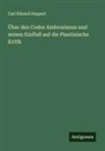 Carl Eduard Geppert - Über den Codex Ambrosianus und seinen Einfluß auf die Plautinische Kritik