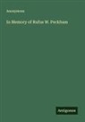 Anonymous - In Memory of Rufus W. Peckham