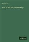 Anonymous - What of the Churches and Clergy