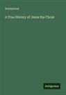 Anonymous - A True History of Jesus the Christ