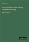Anonymous - The Transactions of the Bombay Geographical Society