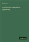Anonymous - Contributions to Barometric Hypsometry
