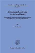 Anika Janetzki - Andeutungstheorie und Versterbensklausel
