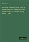 Anonymous - Financial Statement of the Town of Southbridge with the Report of the Town Officers for the Year Ending March 1, 1884