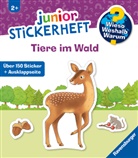 Nadine Bougie - Wieso? Weshalb? Warum? junior Stickerheft - Tiere im Wald