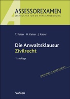 Horst Kaiser, Jan Kaiser, Torsten Kaiser - Die Anwaltsklausur Zivilrecht