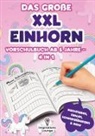 Inspirations Lounge - Vorschule Übungsheft ab 5 für Mädchen - Das große XXL Einhorn Vorschulbuch