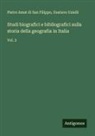 Pietro Amat Di San Filippo, Gustavo Uzielli - Studi biografici e bibliografici sulla storia della geografia in Italia