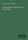 Thomas Carlyle, Jean Paul - German Romance: Specimens of Its Chief Authors