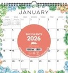 Willow Creek Press - Succulents 2026 12 X 12 Spiral Wall Calendar