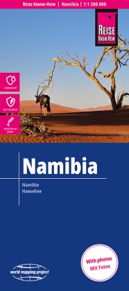Reise Know-How Landkarte Namibia (1:1.200.000) - reiß- und wasserfest (world mapping project)