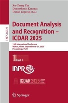 Dimosthenis Karatzas, Daniel Lopresti, Xu-Cheng Yin - Document Analysis and Recognition - ICDAR 2025