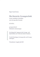 Birgit Franke-Borries - Die klassische Gesangstechnik in Ihrer natürlichen Einfachheit und schwungvollen Dynamik