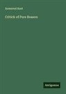 Immanuel Kant - Critick of Pure Reason