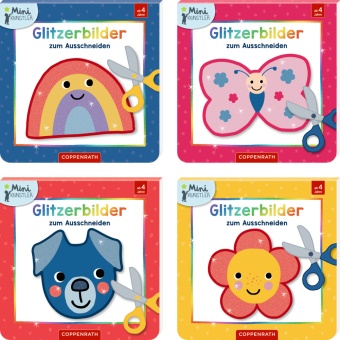 Maike Taddicken, Maike Taddicken - Ich kann mit der Schere schneiden - Schmetterlinge/Tiere/Blümchen/Regenbogen: Glitzermotive zum Schneidenlernen: ausschneiden, basteln, dekorieren; ab 4 Jahren