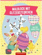 Lena Maria Bellermann, Lena Maria Bellermann - Malblock mit Glitzersteinchen Frohe Ostern