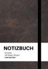 Notebook A4, Notizbuch A4 - Notizbuch A4 kariert - 100 Seiten Soft Cover schwarz - FSC Papier