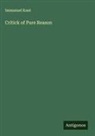 Immanuel Kant - Critick of Pure Reason