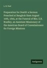 L. B. Peet - Preparation for DeatH: a Sermon Preached at Bangkok Siam August 10th, 1845, at the Funeral of Mrs. E.R. Bradley, an Assistant Missionary of the American Board of Commissioners for Foreign Missions