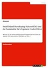 Anonymous - Small Island Developing States (SIDS) und die Sustainable Development Goals (SDGs)