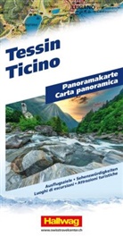 Hallwag Panoramakarte Tessin
