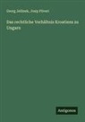 Georg Jellinek, Josip Pliveri - Das rechtliche Verhältnis Kroatiens zu Ungarn