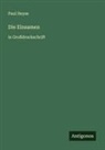 Paul Heyse - Die Einsamen