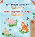 Kidkiddos Books - First Picture Dictionary - Animals (English Romanian Bilingual Children's Book)