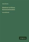 Aarni Kouta - Maailman lyriikkaa; Runosuomennoksia