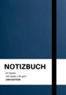 Notebo A4, Notebook A4, Notizbuch A4, Notizbuch A4 blanko blau - Notizbuch A4 blanko blau - 100 Seiten Soft Cover - FSC Papier