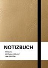Notebo A4, Notebook A4, Notizbuch A4, Notizbuch A4 blanko gold - Notizbuch A4 blanko gold - 100 Seiten Soft Cover - FSC Papier