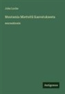 John Locke - Muutamia Mietteitä Kasvatuksesta