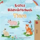 Kidkiddos Books - First Picture Dictionary - Animals (German Children's Book)