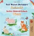 Kidkiddos Books - First Picture Dictionary - Animals (English German Bilingual Children's Book)