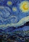 Notebook A4, Notizbuch A4, Vincent van Gogh, Vincent Van Gogh - Notizbuch A4 liniert - 100 Seiten Soft Cover - van Gogh Sternennacht - FSC Papier