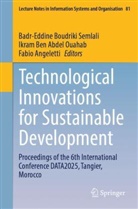 Fabio Angeletti, Ikram Ben Abdel Ouahab, Badr-Eddine Boudriki Semlali - Technological Innovations for Sustainable Development