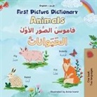 Kidkiddos Books - First Picture Dictionary - Animals (English Arabic Bilingual Children's Book)