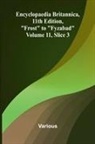 Various - Encyclopaedia Britannica, 11th Edition, "Frost" to "Fyzabad" Volume 11, Slice 3