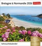 Gabi Reichert, Gabi Reichert, Gabi Reichert - Bretagne & Normandie Sehnsuchtskalender 2026 - Wochenkalender mit 53 Postkarten