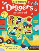 Kit Elliot, Gareth Williams - Felt Stickers Diggers Play Scene Book