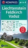 KOMPASS Wanderkarte 21 Liechtenstein, Feldkirch, Vaduz 1:50.000