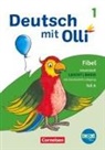 Anja Tiedje, Annett Zilger, Silke Bergmann, Diana Christ, Diana Christ, Gabriele Stoll... - Deutsch mit Olli - Erstlesen - Ausgabe 2021 - 1. Schuljahr Arbeitsheft Leicht / Basis inkl. Druckschrift-Lehrgang - Teil A und B im Paket mit BOOKii-Funktion