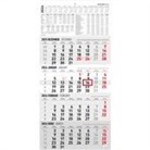 Zettler 4-Monatskalender 2026 - Wandkalender 30 × 63 cm mit Datumsschieber, 4 Monate pro Blatt, Monatsübersicht Dez. 2025-Jan. 2027, 4-sprachig DE/FR/IT/GB, Feiertage & Ferien, FSC-zertifiziert