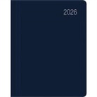 Zettler Taschenkalender blau 1W/2S 2026 - Timer 8 × 11 cm, 1 Woche auf 2 Seiten, Kunststoffeinband, FSC-zertifiziert