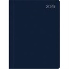 Zettler Taschenkalender 1T/1S blau 2026 - Timer 10 × 14 cm, 1 Tag pro Seite, flexibler Kunststoffeinband, FSC-zertifiziert