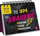 Julia Buck - Mini-Wochenkalender 2026: Die 3 M des Grauens: Montag. M&uuml;de. Menschen.