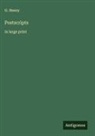 O. Henry - Postscripts
