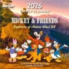 Pyramid - MICKEY & FRIENDS 2026 &ndash; Familienplaner 30&times;30 cm mit Mickey Mouse, Minnie, Donald & Goofy &ndash; Disney Wandkalender f&uuml;r Familienorganisation & Kinder