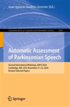Juan Ignacio Godino Llorente, Juan Ignacio Godino Llorente - Automatic Assessment of Parkinsonian Speech