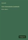 Anonymt - Acta Universitatis Lundensis